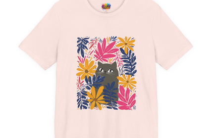 Gray Cat Floral Tee