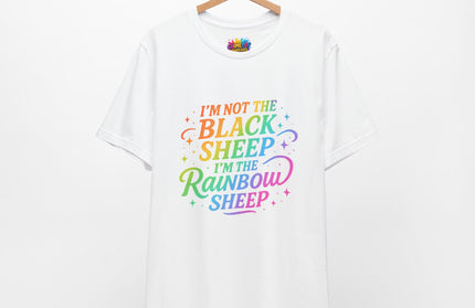 Rainbow Sheep Quote Tee