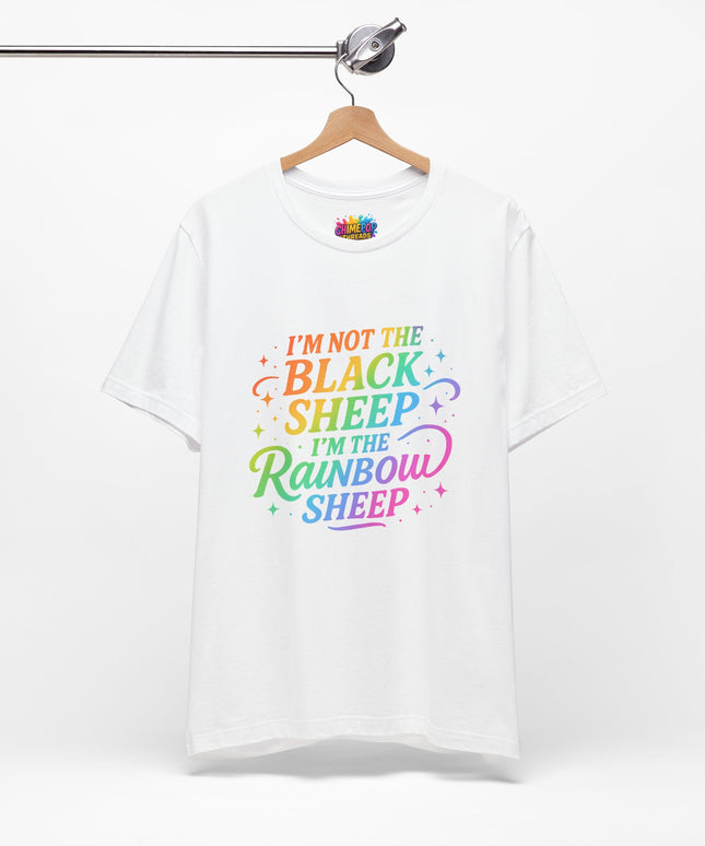 Rainbow Sheep Quote Tee