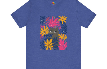 Gray Cat Floral Tee