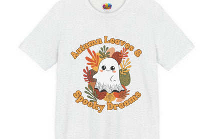 Autumn Leaves Spooky Dreams Ghost Tee