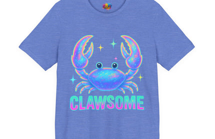 CLAWSOME Neon Crab Tee - Ocean Lover T-Shirt