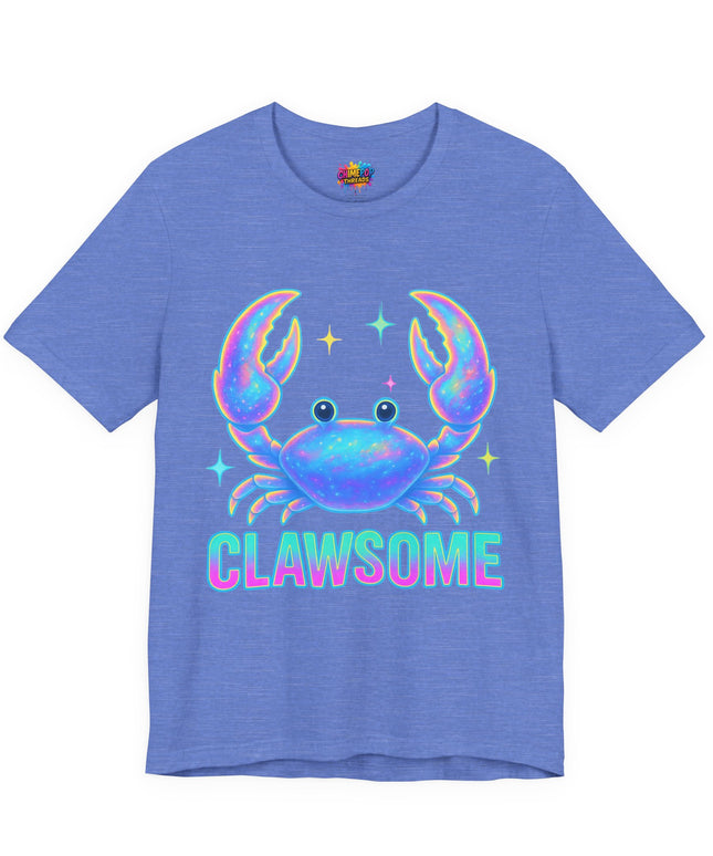 CLAWSOME Neon Crab Tee - Ocean Lover T-Shirt