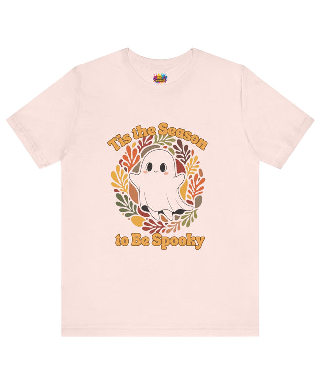 Tis The Season Spooky Black Ghost Tee