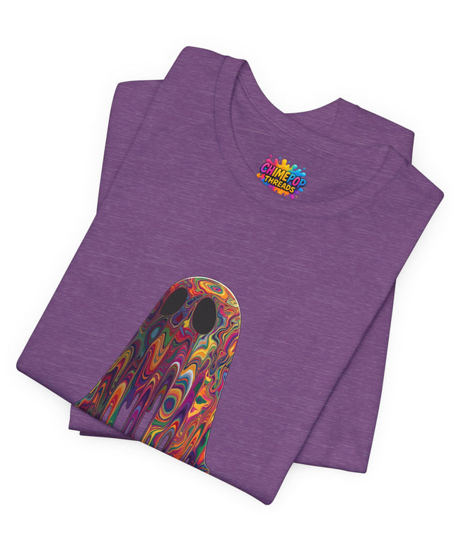 Psychedelic Ghost Rainbow Drip Spirit Tee