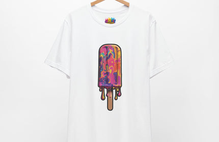 Psychedelic Rainbow Popsicle Drip Tee