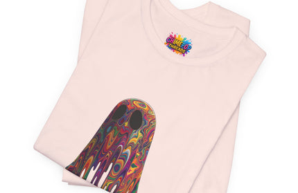 Psychedelic Ghost Rainbow Drip Spirit Tee