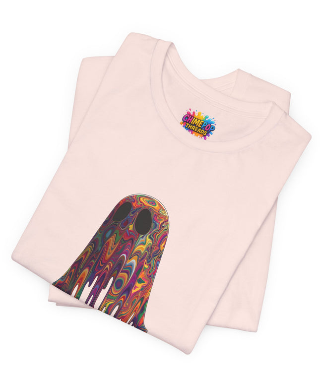 Psychedelic Ghost Rainbow Drip Spirit Tee