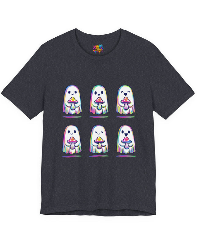 Shopify Title: Rainbow Drip Ghost Tee