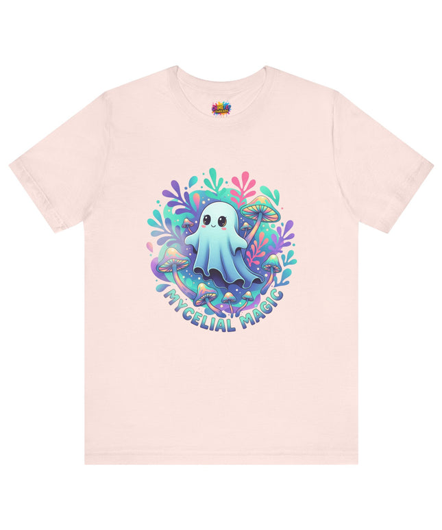 Mycelial Magic Blue Glow Ghost Tee