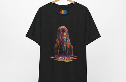 Psychedelic Ghost Rainbow Drip Spirit Tee
