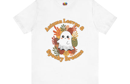Autumn Leaves Spooky Dreams Ghost Tee