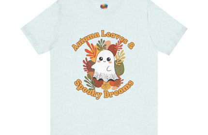 Autumn Leaves Spooky Dreams Ghost Tee