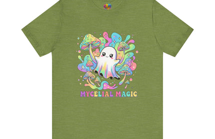 Mycelial Magic Rainbow Ghost Tee