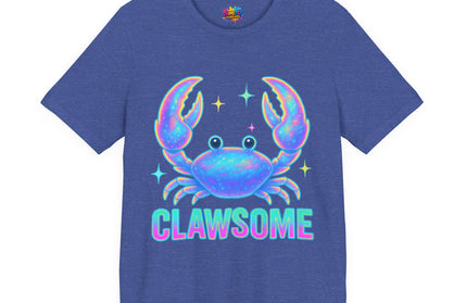 CLAWSOME Neon Crab Tee - Ocean Lover T-Shirt