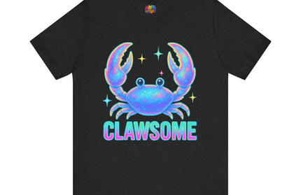 CLAWSOME Neon Crab Tee - Ocean Lover T-Shirt