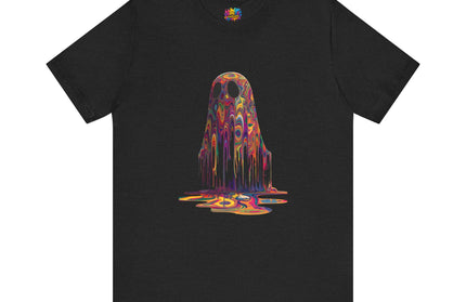 Psychedelic Ghost Rainbow Drip Spirit Tee