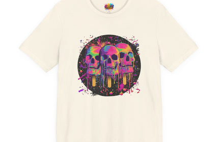 Triple Neon Skull Popsicle Splatter Tee
