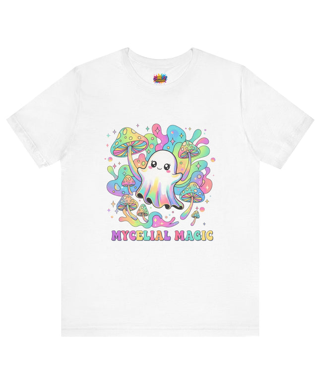 Mycelial Magic Rainbow Ghost Tee