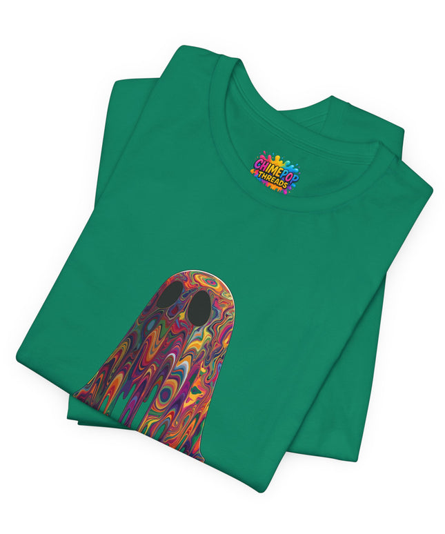 Psychedelic Ghost Rainbow Drip Spirit Tee
