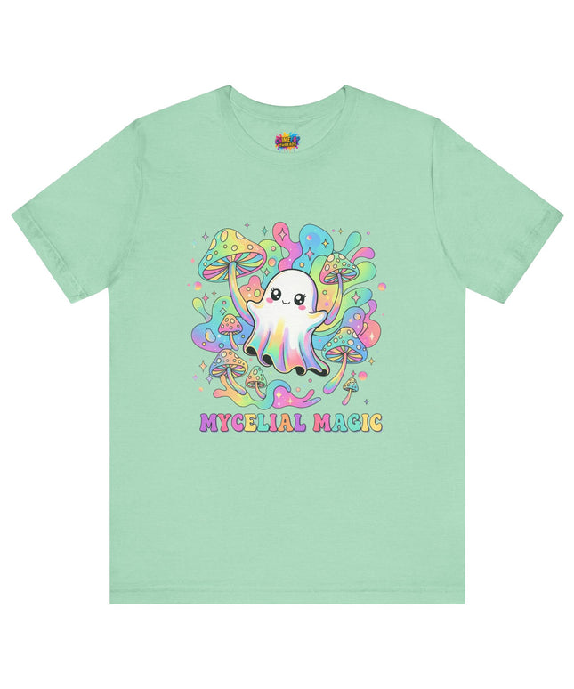 Mycelial Magic Rainbow Ghost Tee