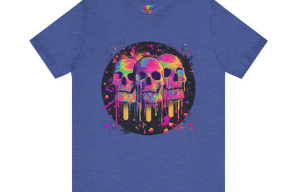 Triple Neon Skull Popsicle Splatter Tee