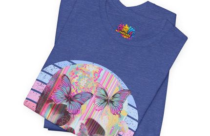 Pastel Skull Butterfly Drip Vaporwave Gothic Tee