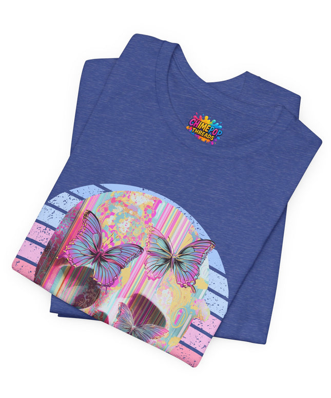 Pastel Skull Butterfly Drip Vaporwave Gothic Tee
