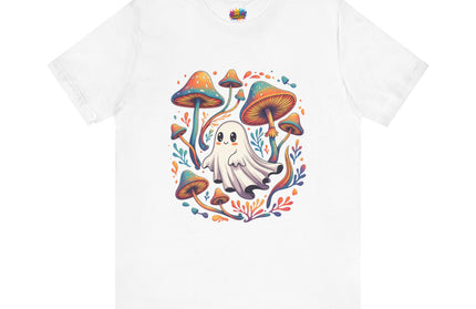 Mycelial Magic Ghost Mushroom Tee