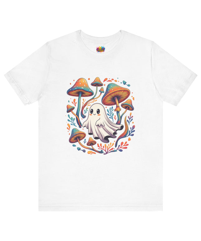 Mycelial Magic Ghost Mushroom Tee