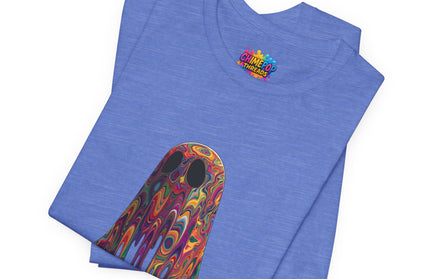 Psychedelic Ghost Rainbow Drip Spirit Tee