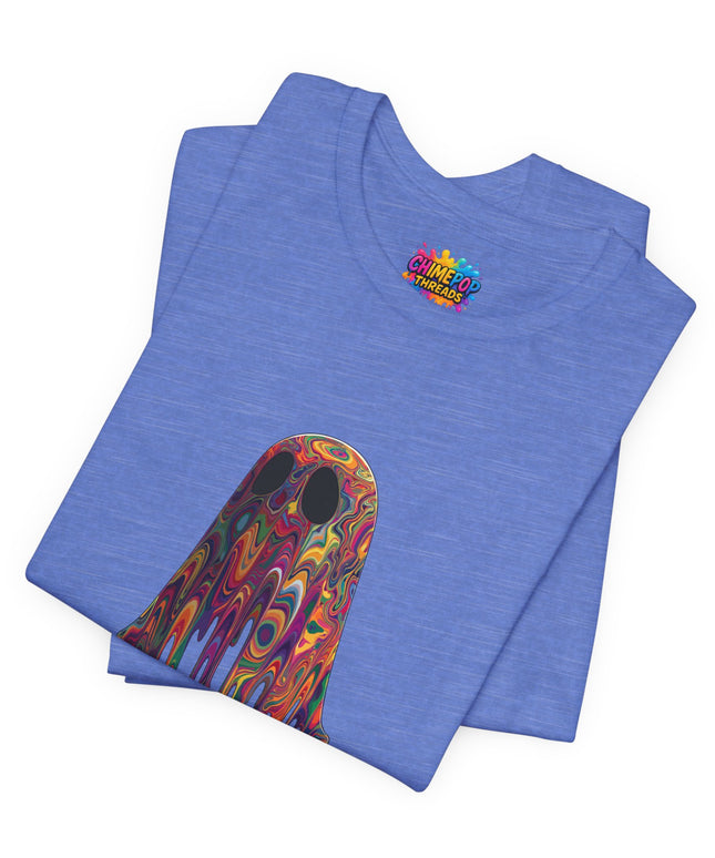 Psychedelic Ghost Rainbow Drip Spirit Tee
