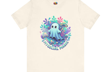 Mycelial Magic Blue Glow Ghost Tee