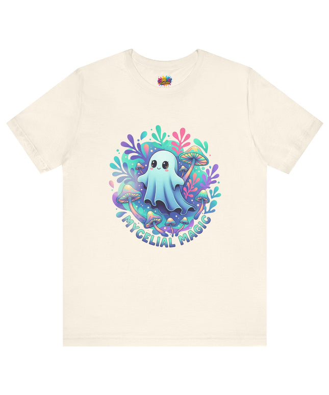 Mycelial Magic Blue Glow Ghost Tee