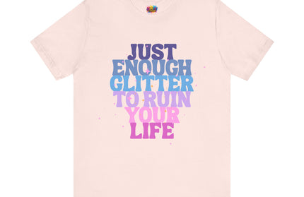 Just Enough Glitter Pastel Tee