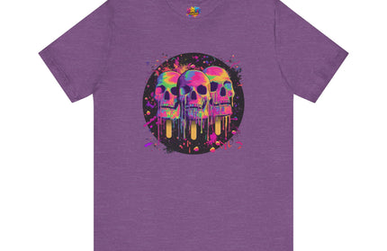 Triple Neon Skull Popsicle Splatter Tee