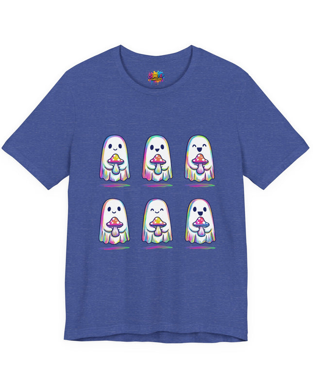 Shopify Title: Rainbow Drip Ghost Tee