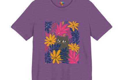 Gray Cat Floral Tee
