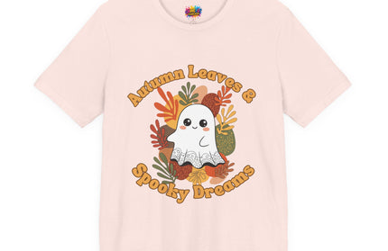 Autumn Leaves Spooky Dreams Ghost Tee