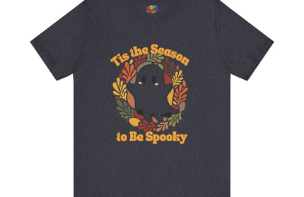 Tis The Season Spooky Black Ghost Tee