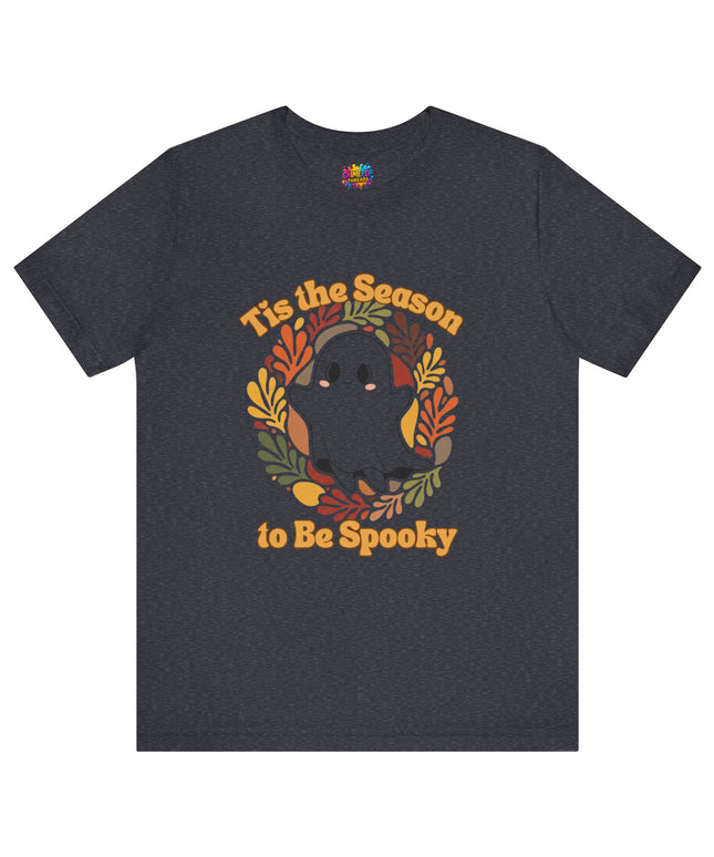 Tis The Season Spooky Black Ghost Tee
