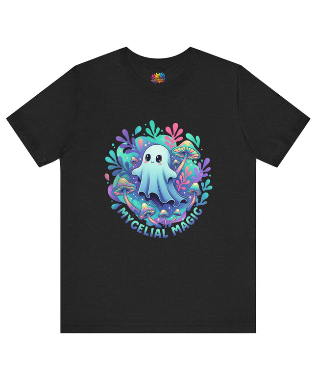 Mycelial Magic Blue Glow Ghost Tee