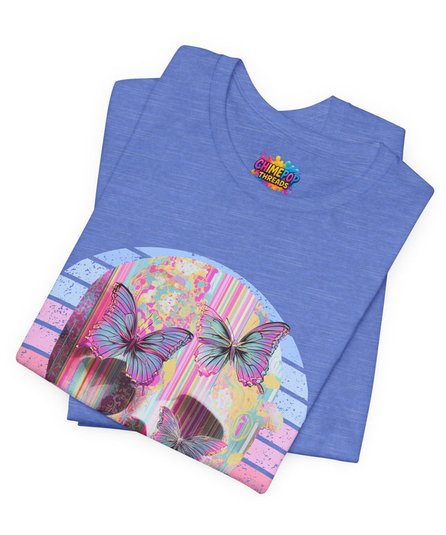 Pastel Skull Butterfly Drip Vaporwave Gothic Tee