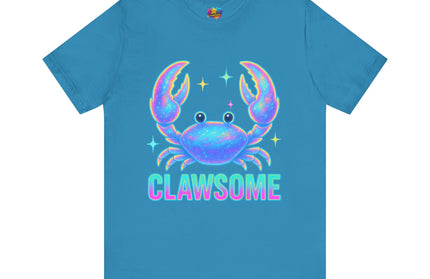 CLAWSOME Neon Crab Tee - Ocean Lover T-Shirt