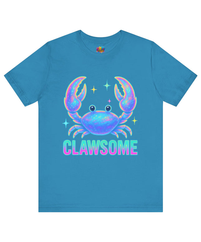 CLAWSOME Neon Crab Tee - Ocean Lover T-Shirt