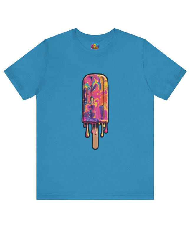 Psychedelic Rainbow Popsicle Drip Tee