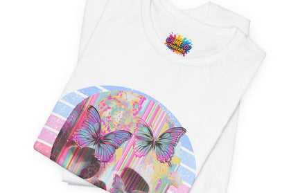 Pastel Skull Butterfly Drip Vaporwave Gothic Tee
