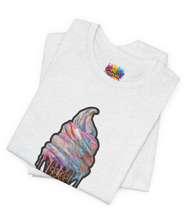 Baroque Marble Swirl Ice Cream Tee