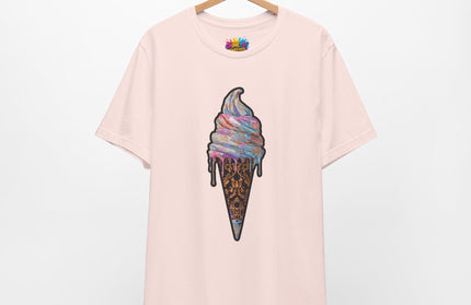 Baroque Marble Swirl Ice Cream Tee