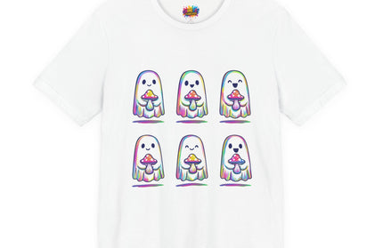 Shopify Title: Rainbow Drip Ghost Tee